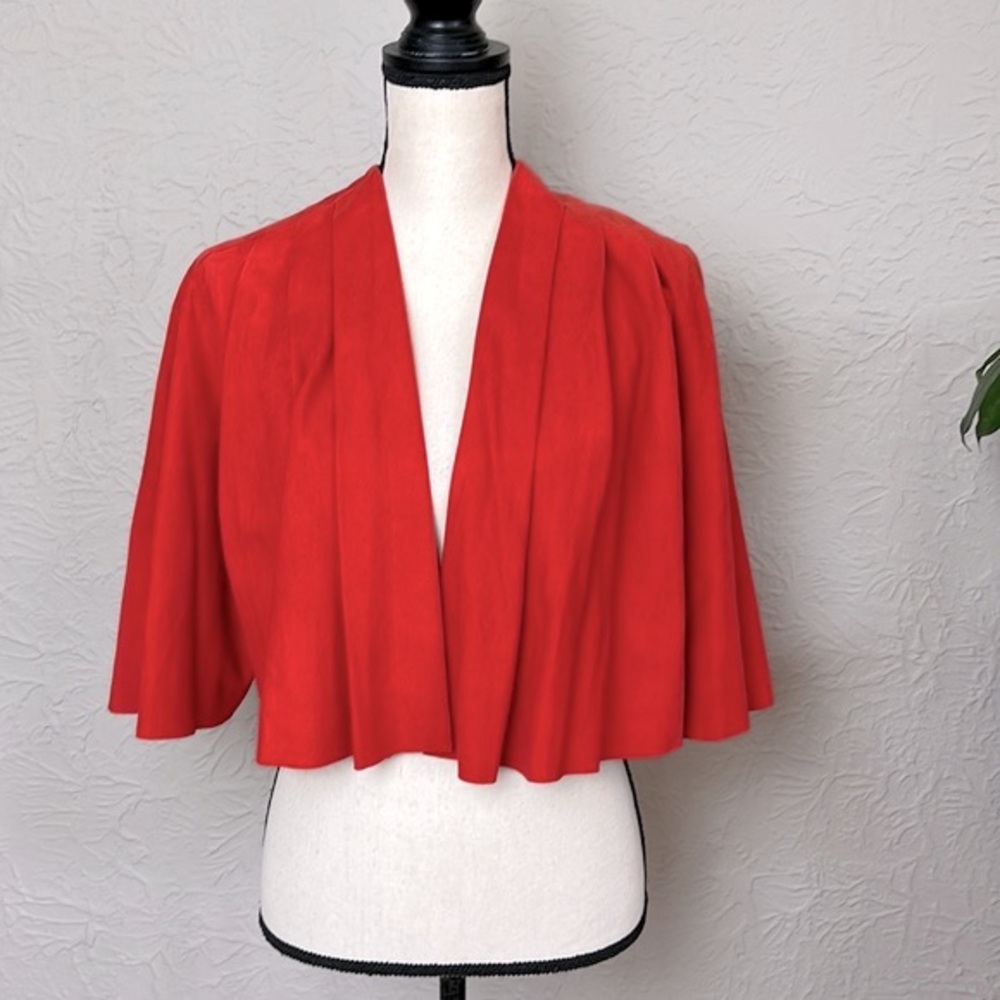 🎉HP🎉 Alice + Olivia Leather Crop Swing Jacket